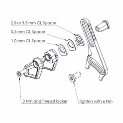 Parts AbsoluteBLACK ISCG05-BSA Oval Chain Guide 10 Parts AbsoluteBLACK ISCG05-BSA Oval Chain Guide