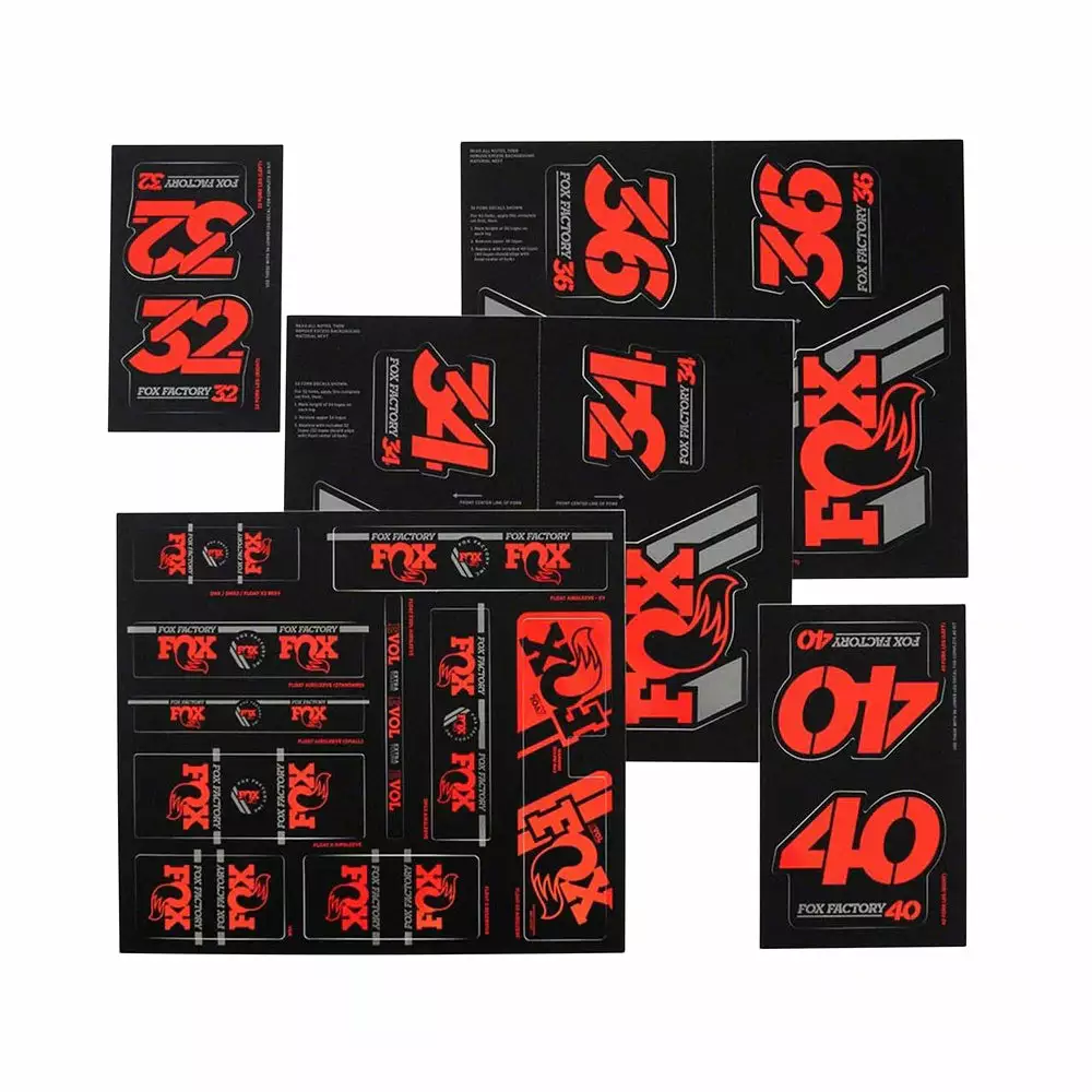 Fox Racing Shox Fox Shox Heritage Fork And Shock Decal Kit Parts 15 Fox Racing Shox Fox Shox Heritage Fork And Shock Decal Kit Parts