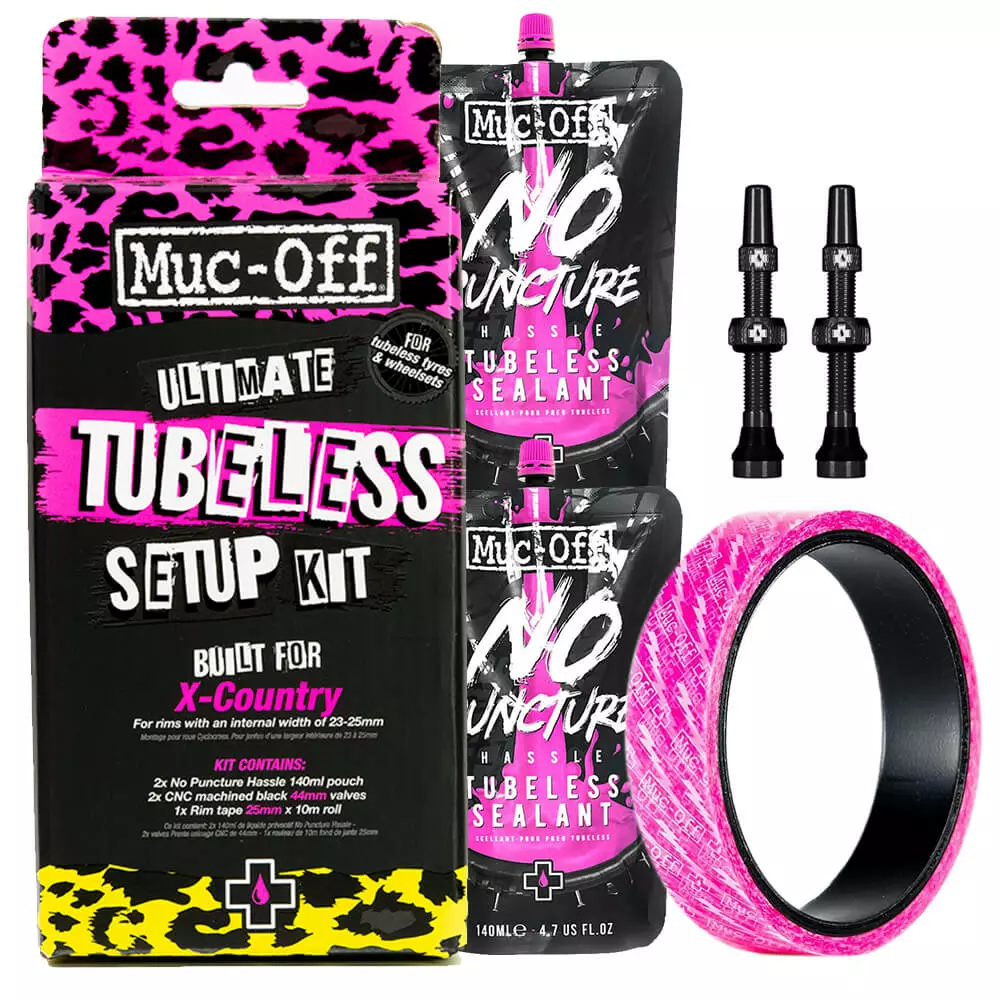 Parts Muc-Off Ultimate Tubeless Setup Kit 3 Parts Muc-Off Ultimate Tubeless Setup Kit