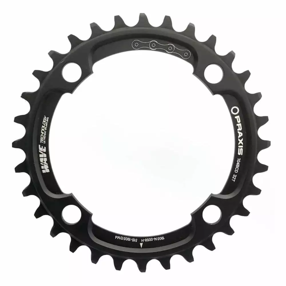 Praxis Wave Tooth 4 Bolt Chainring Parts