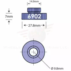 Wheels Manufacturing Open Bore Adapter Clearance