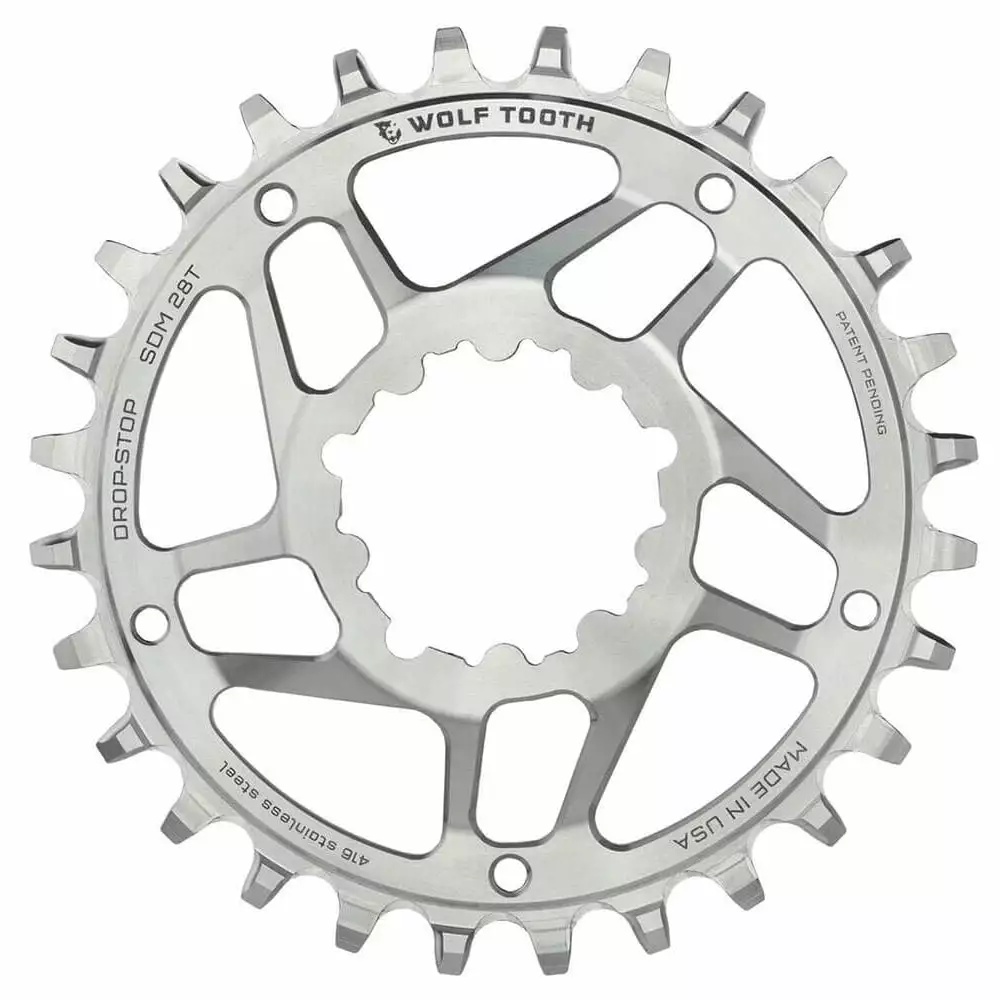 Wolf Tooth Direct Mount Drop-Stop Chainring Chainrings 37 Wolf Tooth Direct Mount Drop-Stop Chainring Chainrings
